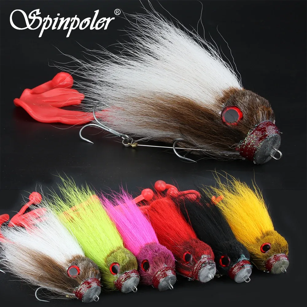 Acessórios Spinpoler Big Saltwater Pike Pike Mouse Fishing Bait 22cm/85g Swimbait Fishing Lure Soft Artificial Fly Fishing for Pike Bass Fishing