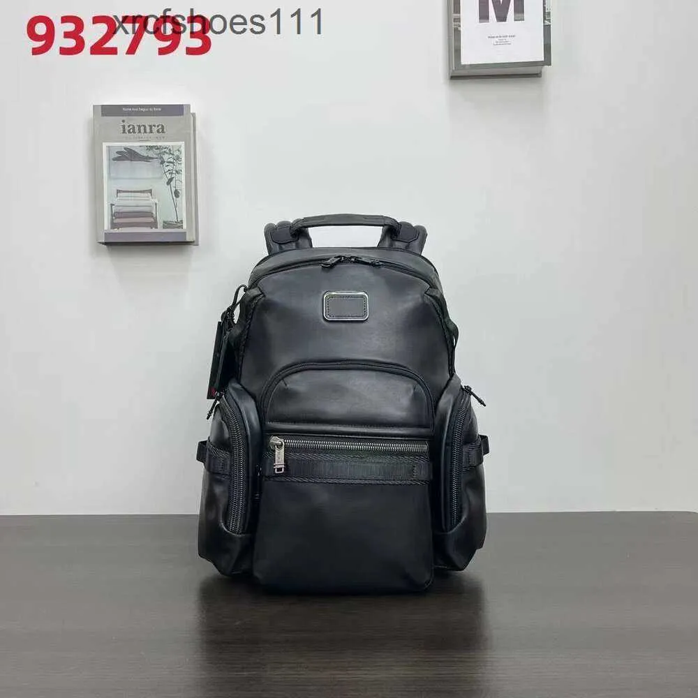 Bolsas bolsas Tummii Computador comercial Tummii High Backpack Leather Mens Qualidade Designer 2024 Men Travel Men Men Pack Alpha 932793D PR QENB