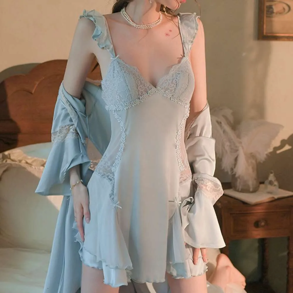 Ins New Fun Pure Desire Nightwear Ice Silk Satin Sexig och charmig högkvalitativ nattkläder Home Fury 6602