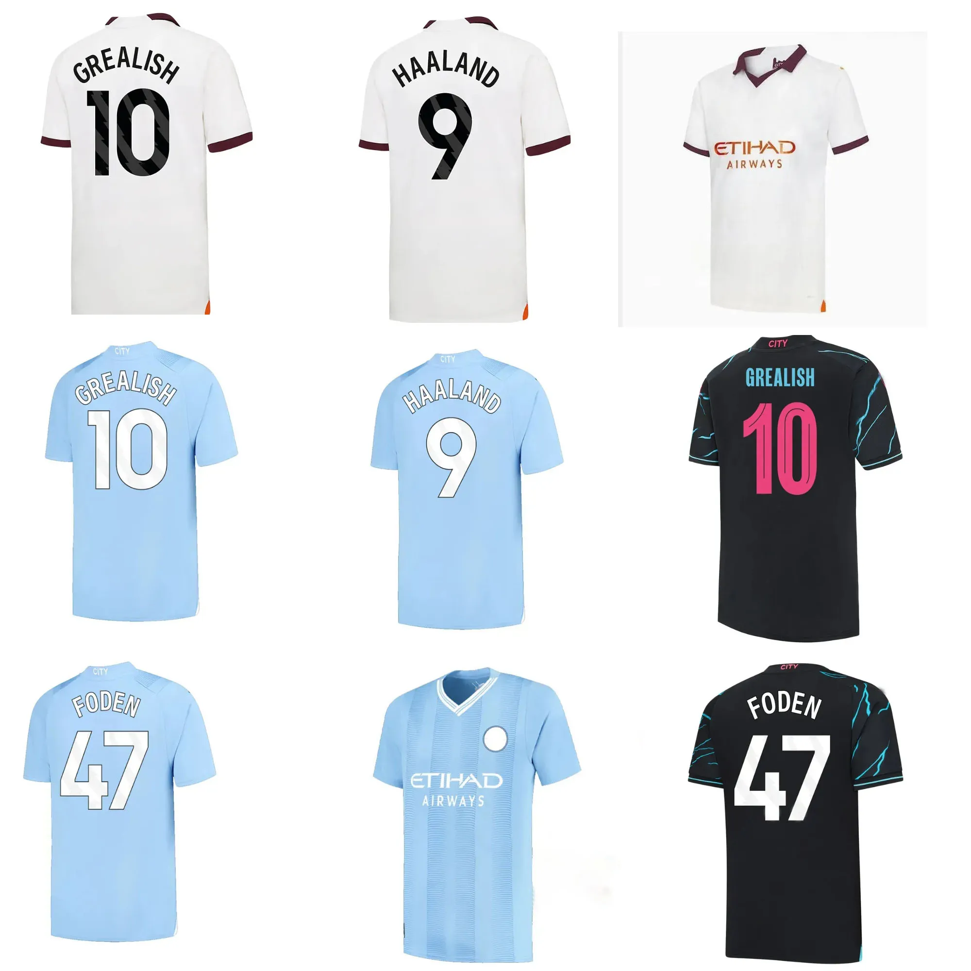 Koszulki piłkarskie Haaland 23 24 de Bruyne Phillips Mans Cities Grealish Ferran Mahrez Foden Bernardo Joao Cancelo Z Rodrigo Football Shirt Men Kids Sets Minforms123