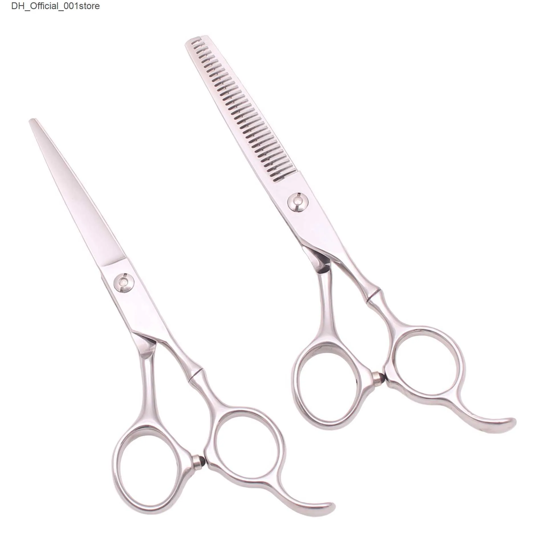 Tijeras de cabello Profesional Corte de cabello tijeras Skins 55Quot 6quot Japón 440C AQIABI Barber Shop Paydressing Shears Beauty Haircut Set1152314 Q240425