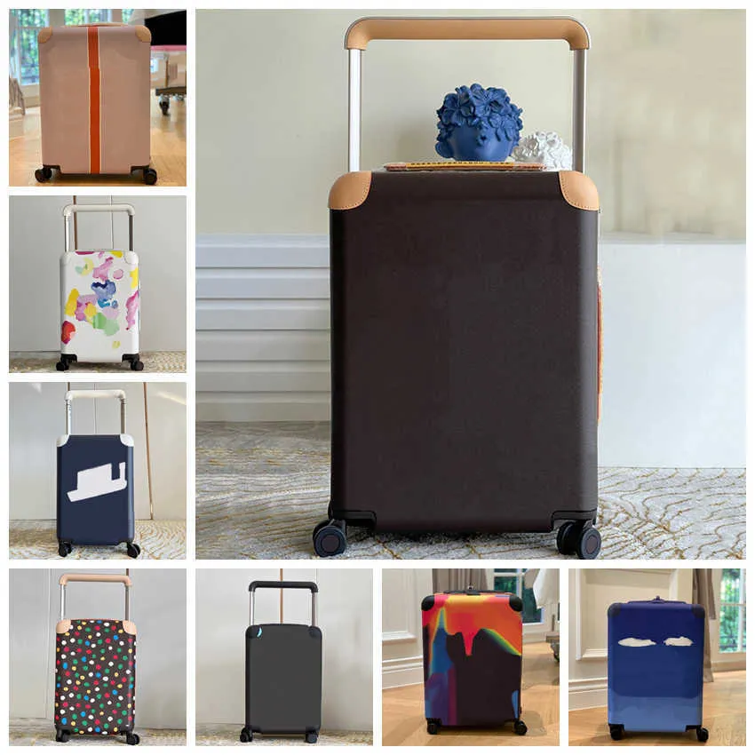 Bagage fodral för män och kvinnor designer resväska vagn väska universal hjul bagageutrymme designer resväska resväska lätt 20-tum