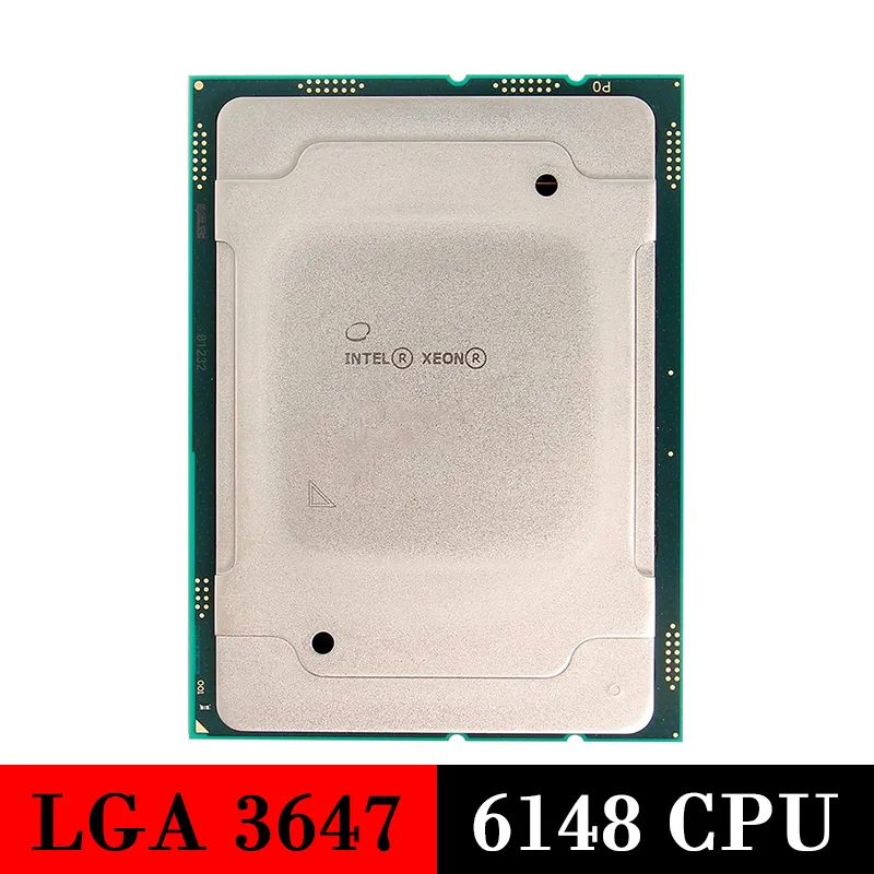 Processeur de serveur utilisé Intel Xeon Gold 6148 CPU LGA 3647 CPU6148 LGA3647