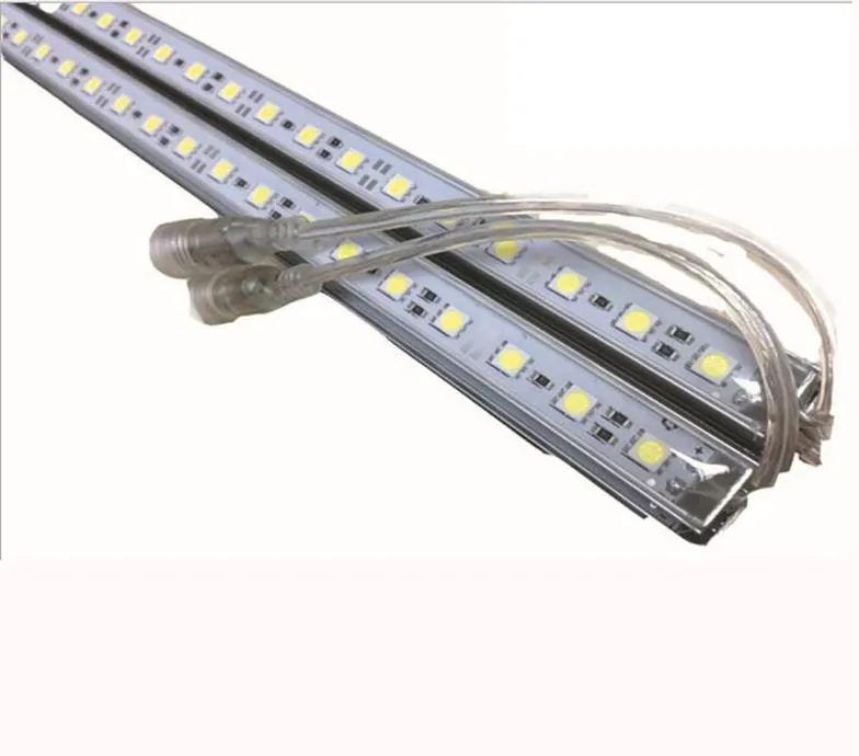 50pcs IP68 Wodoodporny pasek LED DC 12V 24V 50 cm 100 cm 36LED 5050 SMD twardy sztywny pasek szafki