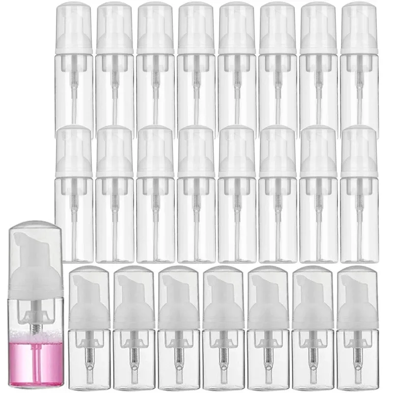 ボトル30pcs 30ml 50ml 60ml 100mlプラスチックフォームポンプボトル空のフェイスクリーナー化粧品ボトルソープディスペンサー補充可能なハンドサニタイザー