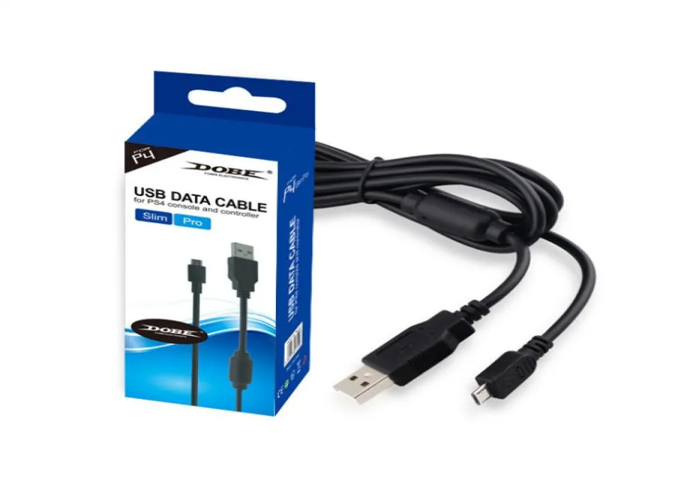 För Sony PS4 Slim Game Controller MicroUSB som laddar USB -datakabelladdare för P4 -värd och hantera kabel2157715