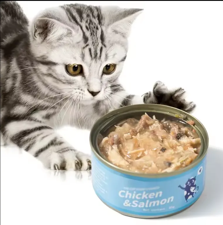 Wet Cat Food High-Protein Low-Fat Canned Pet Food with Chicken and Fish 85g  Can from Dhgate Cat Wet Food - price 0.33