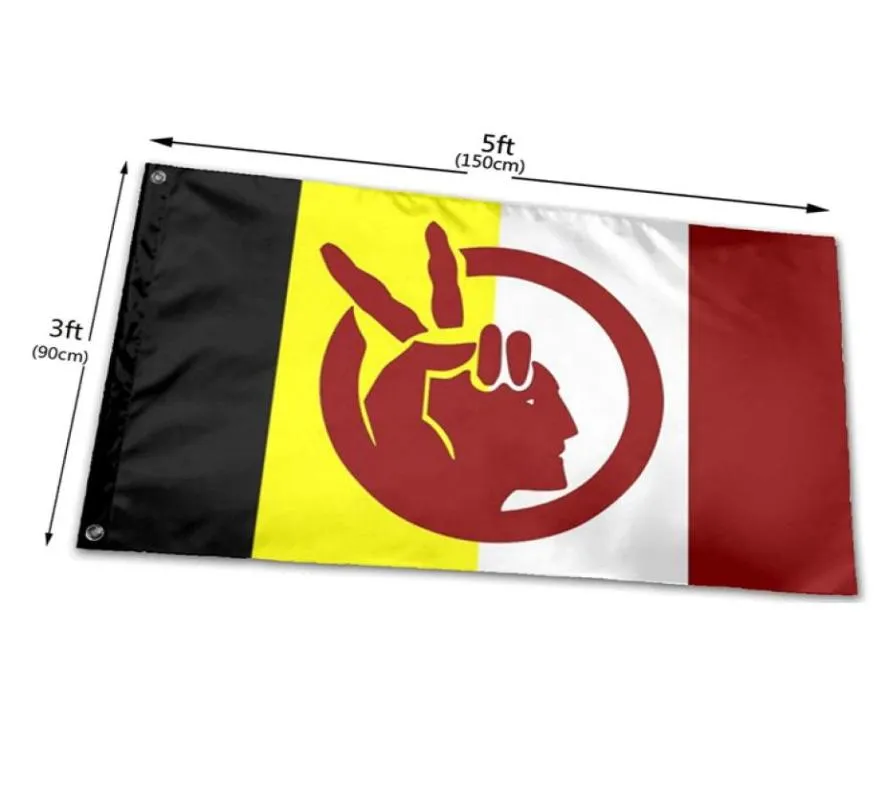 American Indian Movement Flags 3039 x 5039ft 100d Polyester schnell lebendige Farbe mit zwei Messing -Grommets4697376