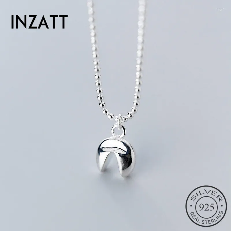 Pendants INZAReal 925 Sterling Silver Skeleton Tooth Pendant Necklace For Fashion Women Punk Fine Jewelry Bead Chain Accessories 2024