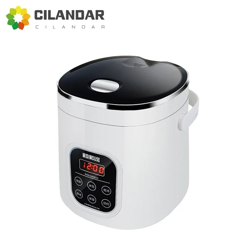 Apparater 2L fordon Electric Cooker 12V+24V Allmän modell av stor lastbilsbil 2L -bilmonterad riskokare är lämplig för bilar och lastbilar