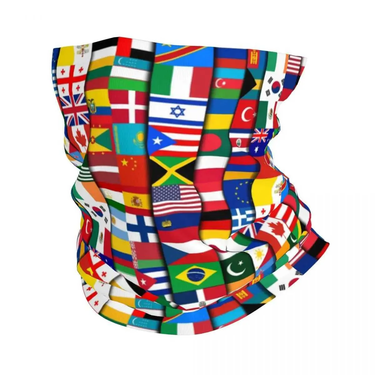 Masowe maski na twarz gaiter 60 Flagi krajów światowej bandana szyi okładka nadrukowana maska ​​maska ​​szalik