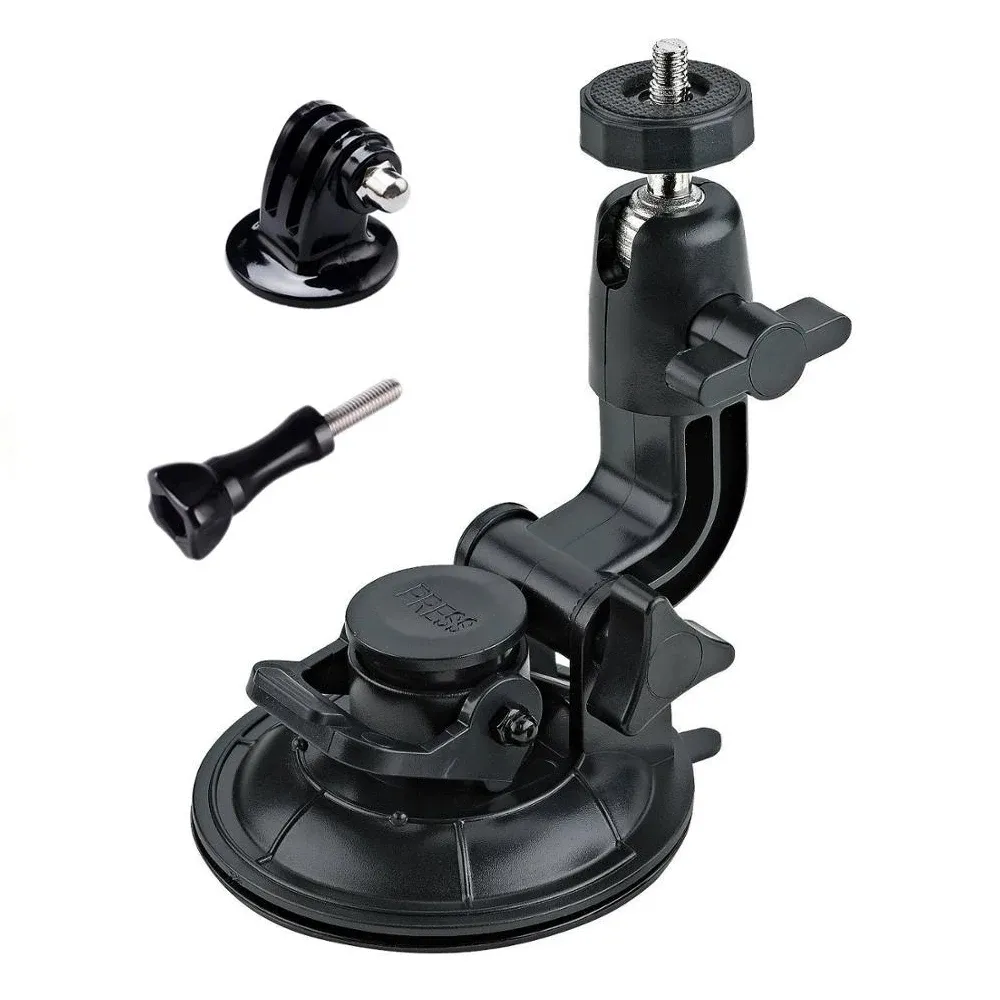 Accessories 9CM Car Suction Cup Universal Phone Holder Adjustable 1/4 Adapter For GoPro 12 11 10 Insta360 Osmo Action 4 3 Smart phone Camera