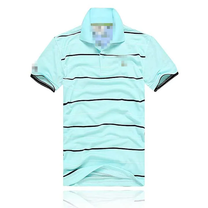 Herrpolos märke T-shirt är heta säljer på sommaren, super stilig, retro broderad herr golfskjorta, kortärmad bomull high street snabb torkning casual topp