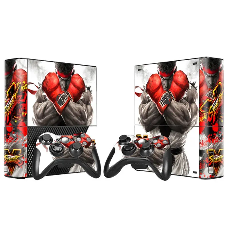 Autocollants Street Fight 5 Hot Protective Vinyl Skin Sticker Decal Cover pour Xbox 360 E Console Skins Wrap Sticker