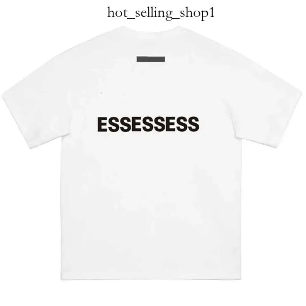 der Angst Ess Designer EssTenial T-Shirt Herren T-Shirts Klassische grundlegende gestickte Abzeichen loser Baumwolle kleine runde Nackeninsel T-Shirt Essentials Clething T-Shirt 383