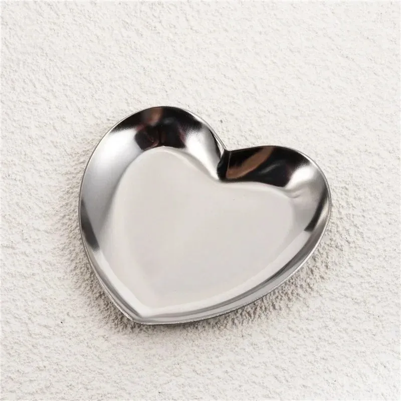 Nail Art Heart Smile Finger Ring Palette réglable Palette en acier inoxydable Mélange de couleurs Couleur UV Gel Gel MANICURE