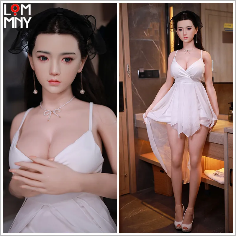 LOMMNY 160cm sex doll realistic European fashion beauty lifelike big breasts adult vagina anal mouth TPE skeleton sex toys high-quality