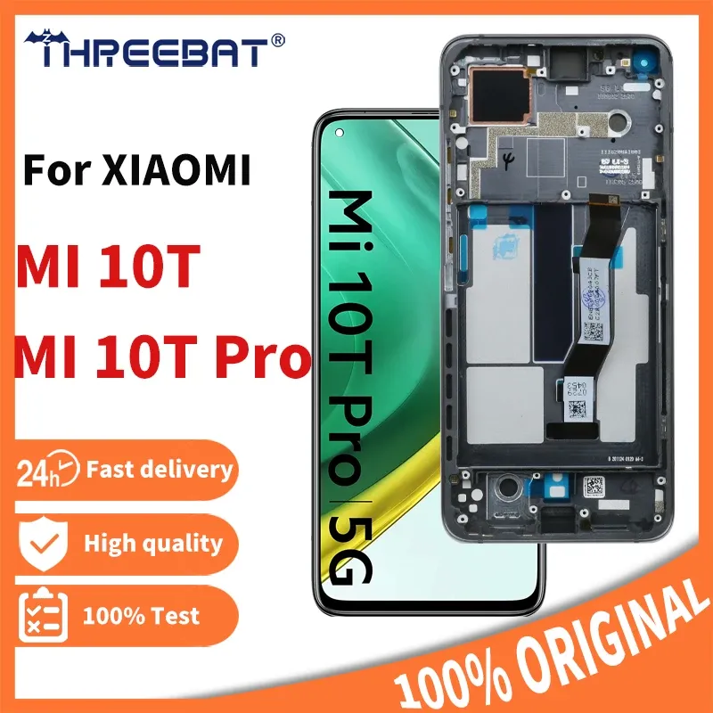 الشاشات الأصلية 6.67 "لـ Xiaomi Mi 10T 5G M2007J3SY LCD شاشة تعمل باللمس.