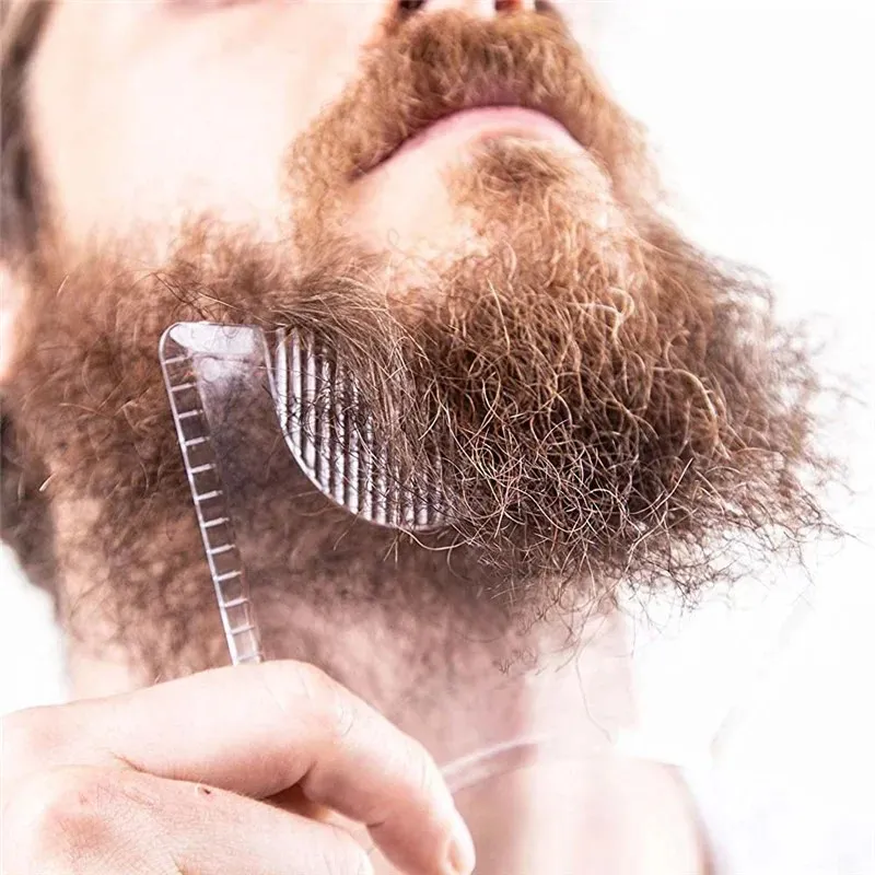 NYA 2022 Fashion Men Beard Shaping Styling Mall Comb Men's Beards Combs Beauty Tool for Hair Beard Trim Mallesival