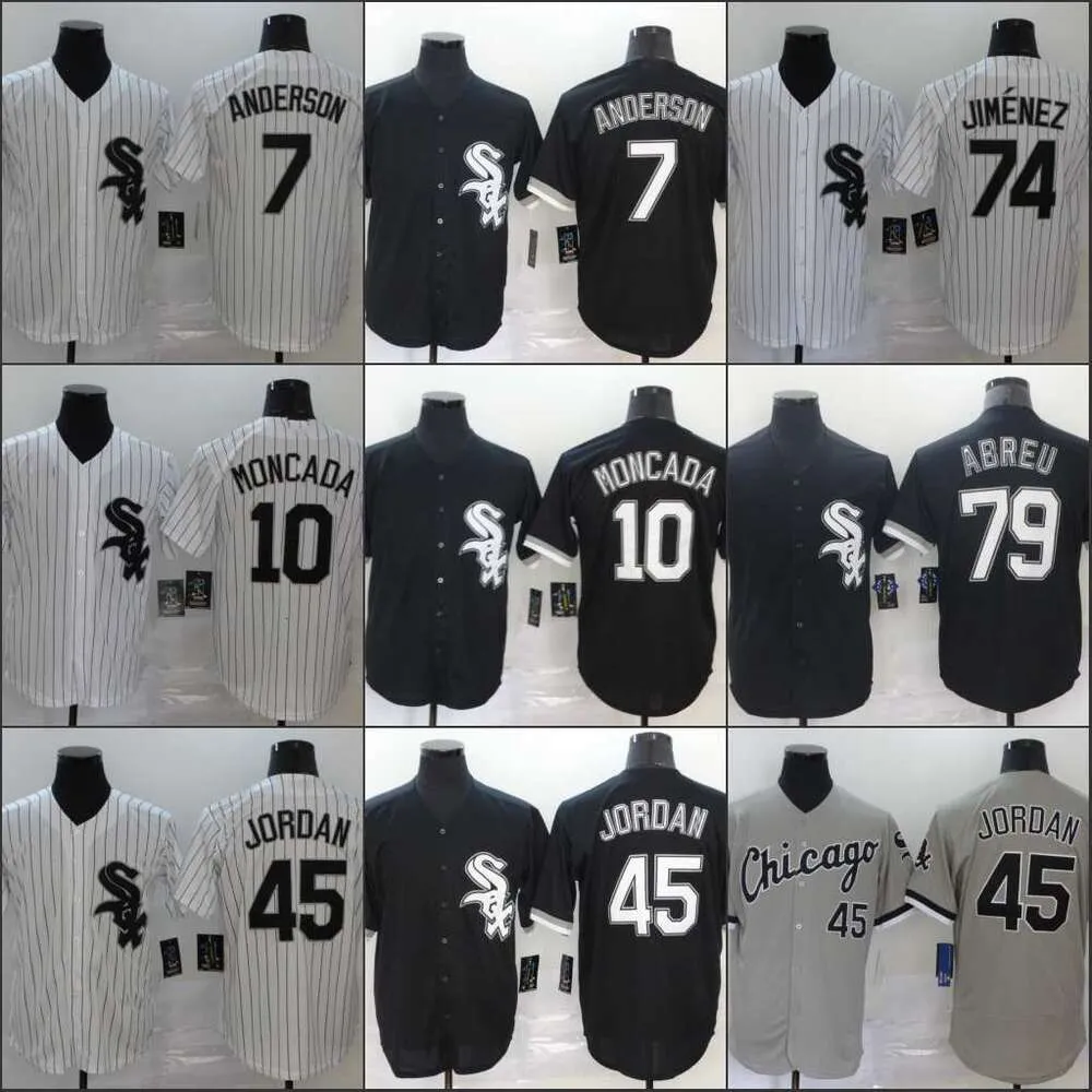 White Sox Elite Baseball Jersey para fãs 45# 7# 79#