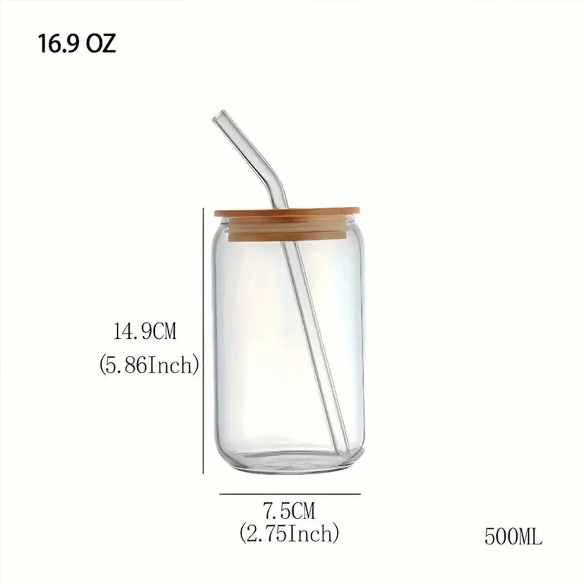 Gobelers 16oz small daisy abeille motif autocollant transparent verre gobelet simple tasse de boisson fraîche adaptée à l'été h240425
