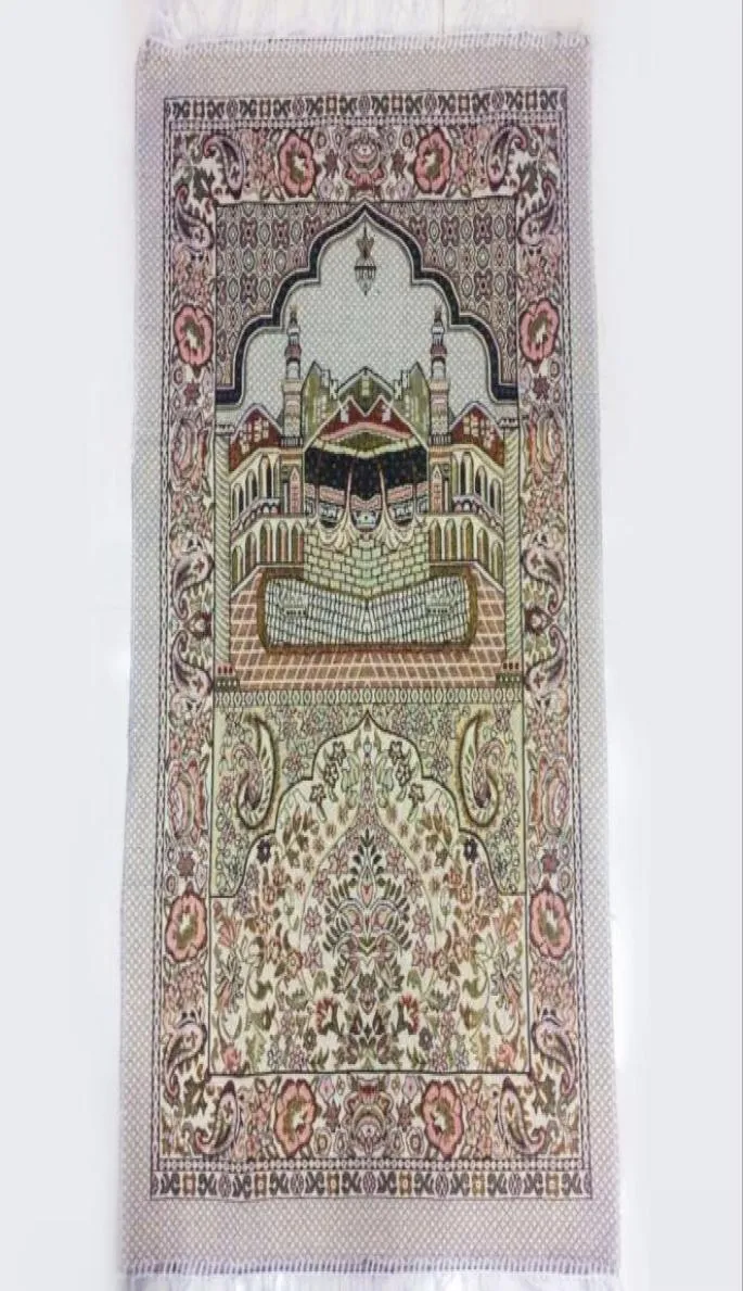 イスラムイスラム教徒の祈りのマットサラトムーサララグタピスカーペットタペットバンヘイロイスラム祈りマット70110cm KKA68029414663