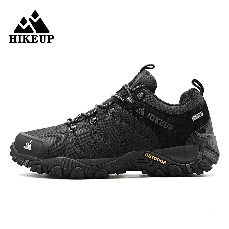 Hikeup Son Erkekler Yürüyüş Ayakkabı Kafesi Nefes Alabilir Slip Slip Dış Mekan Sabahları Kaya Tırmanma Trekking Trekking Avcılık Botları Erkekler Süet Deri 240420