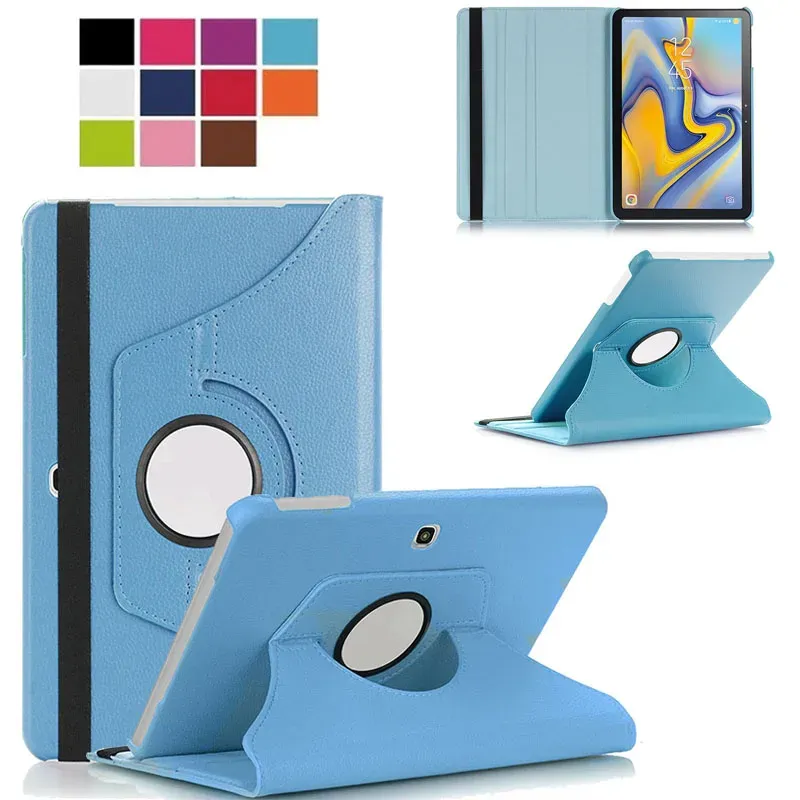 Case 360 ​​graden roterende PU lederen hoesje voor Samsung Galaxy Tab geavanceerd 2 10,1 inch SMT583, flipstandaard slimme tabletafdekschaal