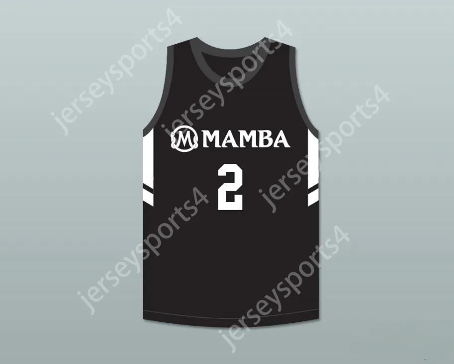 Niestandardowe nazwa Niewiele młodzież/dzieci Gigi 2 Mamba Ballers Black Basketball Jersey wersja 3 zszywana S-6xl