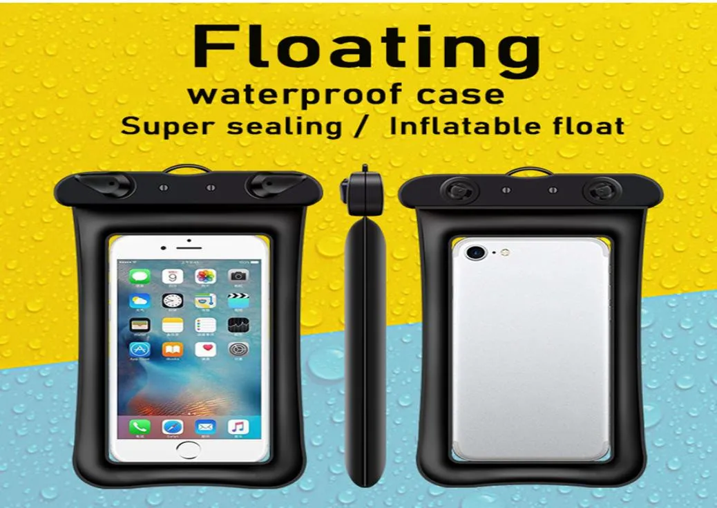 Étuis à flottaison flottants flottants pour tous les téléphones portables iPhone Samsung Huawei Xiaomi Summer Swimming Rafting Beach Water Paly P7607769