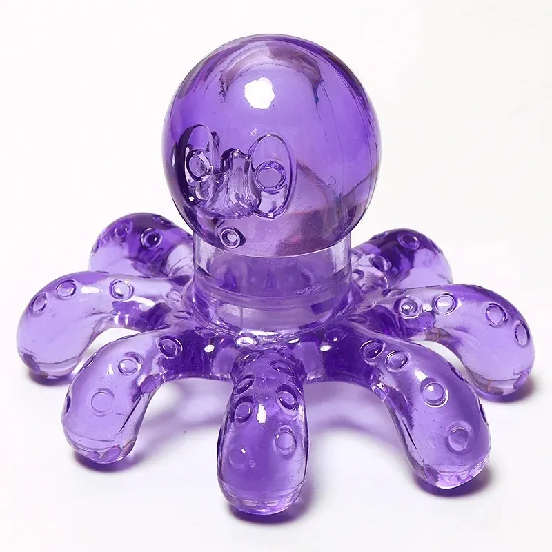 Mini Octopus Shape Personal Massage Muscle Relaxing Body Neck Massage Tool Crystal Claw Massage Handheld Massage