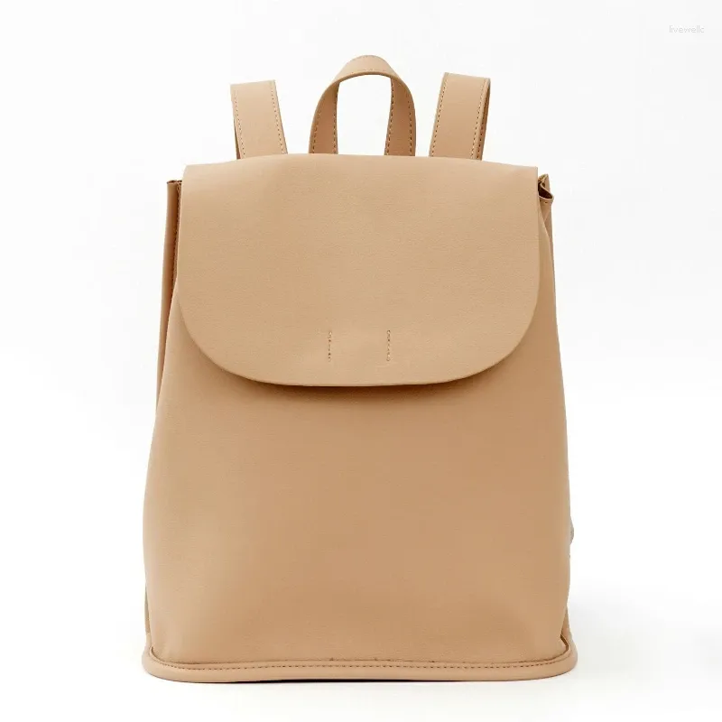 Zaino Chikage Japan Fashion PU Leather Leather Capcity Women Lightweight Women Bag Multifunction Portable Zackpacks