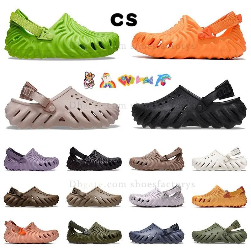 2024 Fammes avec des charmes pour hommes de qualité supérieure Femmes enfants Sandales Sandales Flat Plateforme Car Famous Cross Tie Sandal Sinders Backle Rubber Logs Summer Shoes Summer