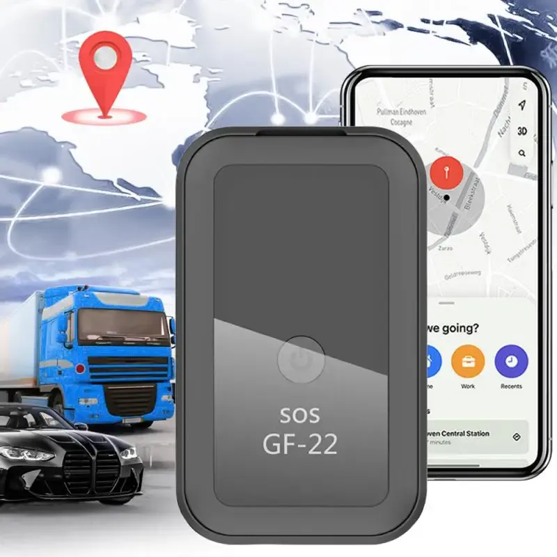 Tillbehör GF22 Magnetic GPS Tracker Vehicle Locator Global Positioning Real Time Tracking Antilost Antitheft Alarm GPS Tracker Locator