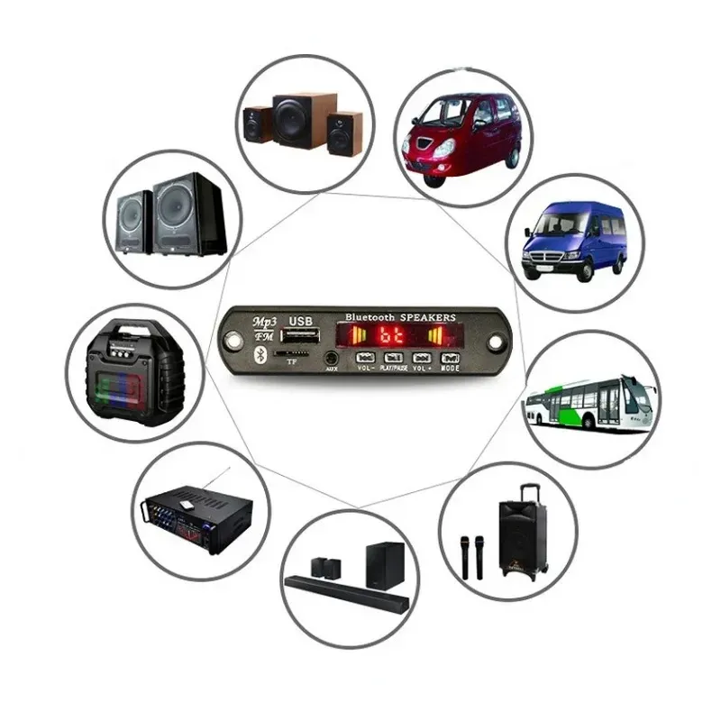 Bluetooth 5.0 MP3/WMA/WAV/APE/FLAC DECODER BOARD CAR Audio USB TF FM Radio Module Mp3 Bluetooth Music Player