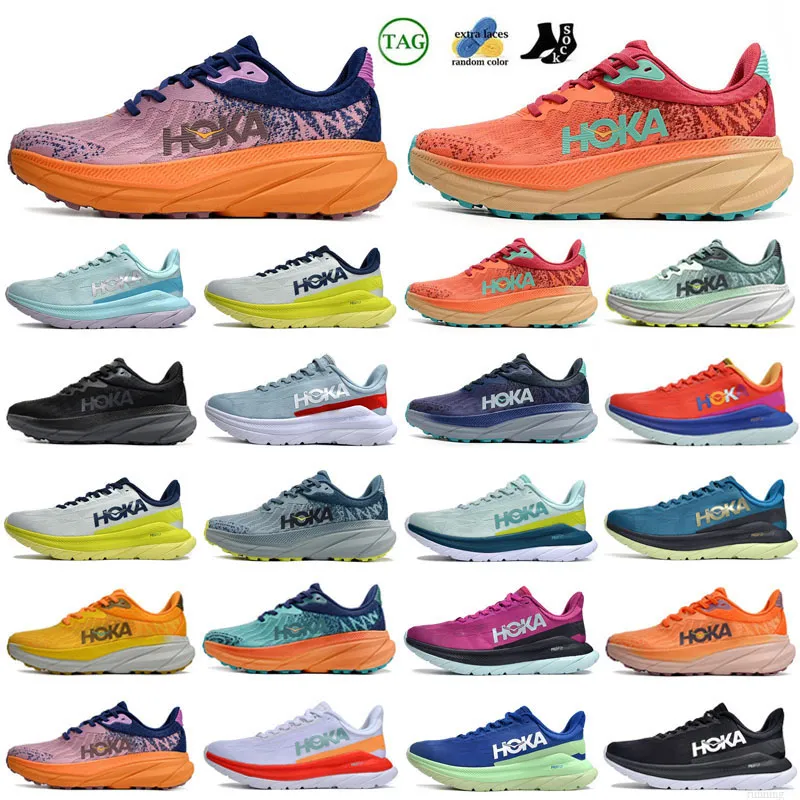 الوقت للطيران Hokka One Bondi Running Shoes Clifton 8 9 Black White Trainer Sneakers مصمم نساء الرجال الصيف البرتقالي Amber Hokkas Womens Free