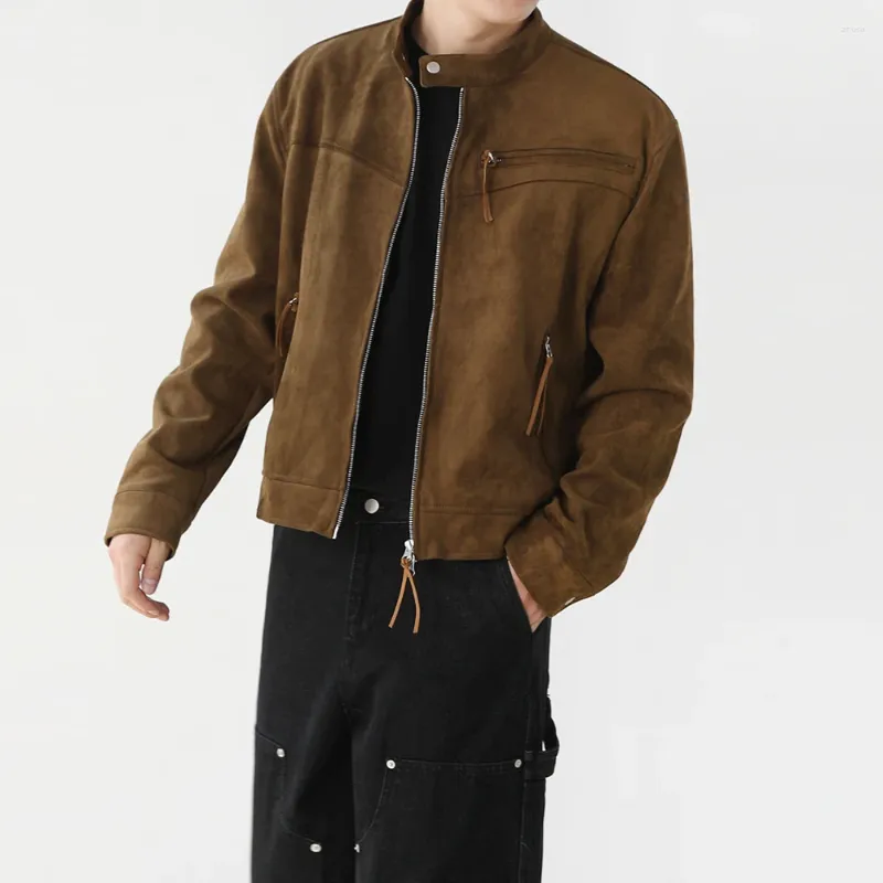 CCU×A.H SUEDE STAND COLLAR ZIP UP くるまれ JACKET