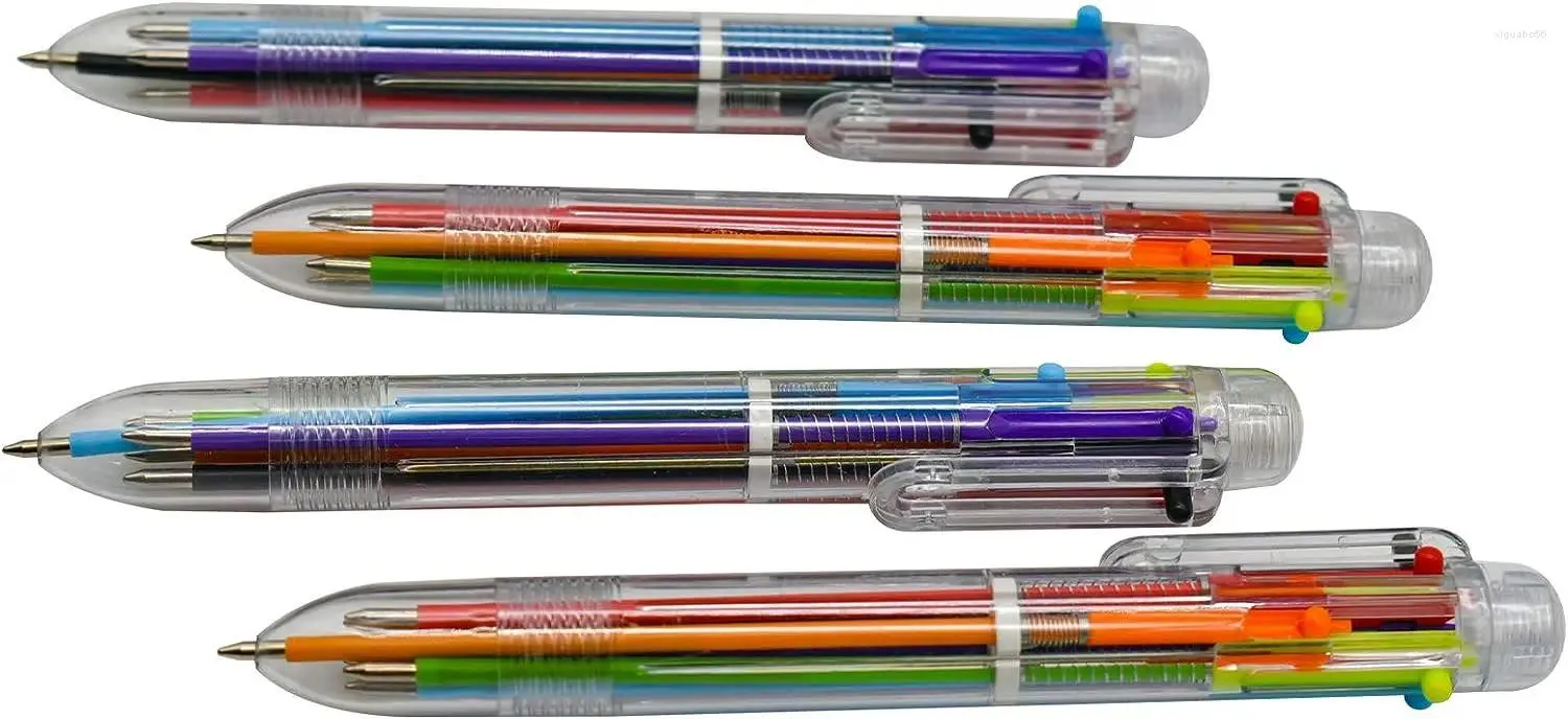 PCS Penna a sfera multicolore Penna 6 in 1 Penne a sfera a scomparsa per le forniture di cartoleria per gli strumenti di scrittura