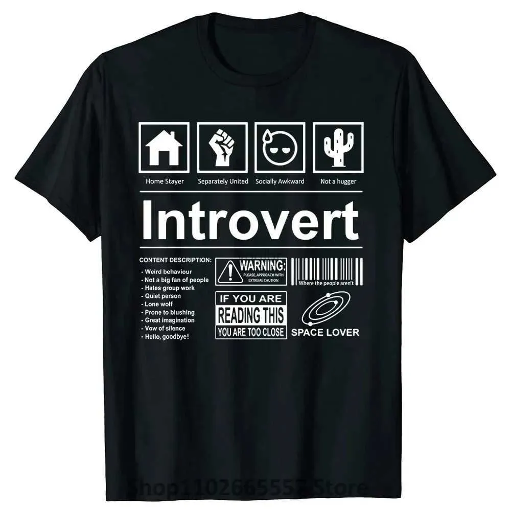 Magliette maschile maglietta introversa saggi divertenti umori introversi battuta magliette estate cotone streetwear umori citazioni regali natalizi t-shirtl2425