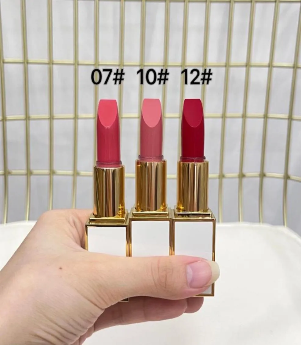 Brand Lipstick Lippenfarbe schiere 3G 05 Solar -Affair Lip Make -up leicht zu tragen langlastend natürliche weiße Aluminiumrohr -Top -Qualität3864280