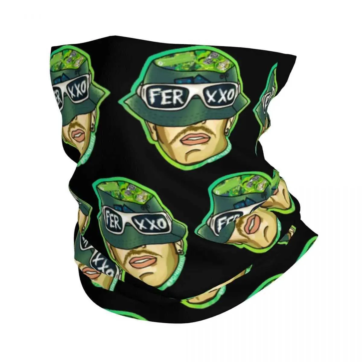 Fashion Face Masks Neck Gaiter Death Feid Ferxxo Music Bandana Couvre cou BALACLAVAS BACKE