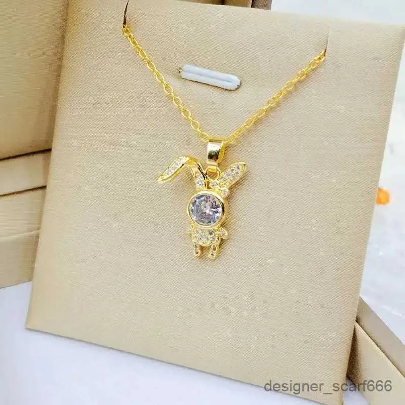 Collane Moda Carino Spazio Coniglio Collana Classico Grandi Orecchie Personalità Animale Selvaggio Catena Clavicola Ciondolo Regalo_voghion.com