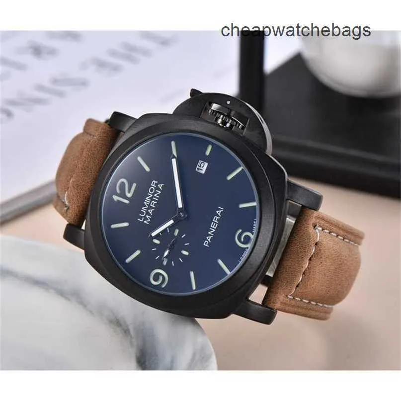 Swiss Luxury Watches Panerei Sumersibles Series Automatic Chronograph Men S Watch Premium Transparent Kicon Leather Marque Italie Sport Wrist Wrists Hnda