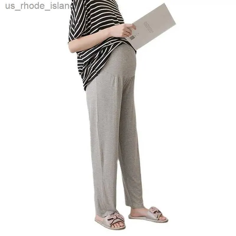 Annelik Dipleri Hamile Kadın Pantolon Bahar Yeni Out Giyim Sıradan Pantolon Modaya uygun düz Renk Doğum Kadınları için Yüksek Belli Pantolon2404