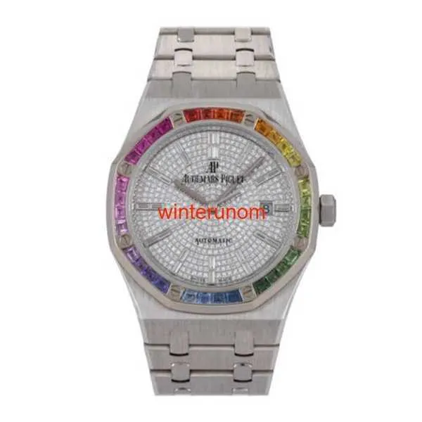 Swiss Luxury Watches AP Automatic Watch Audemar Pigue Royal Oak Automatico Oro Diamanti Uomo Orologio HB4O