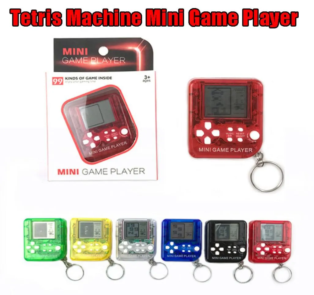 Mini Game Player Keychain Portable Gaming Console Plastic Classic Toy Game Gift Box Electric Machine Toy Education Toy1363193