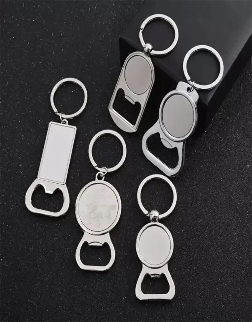 Sublimation Blank Keychain Aluminium Heat Transfer Beer Metal Blank SubliMation Bottle Opener Keychains C0528X33050959