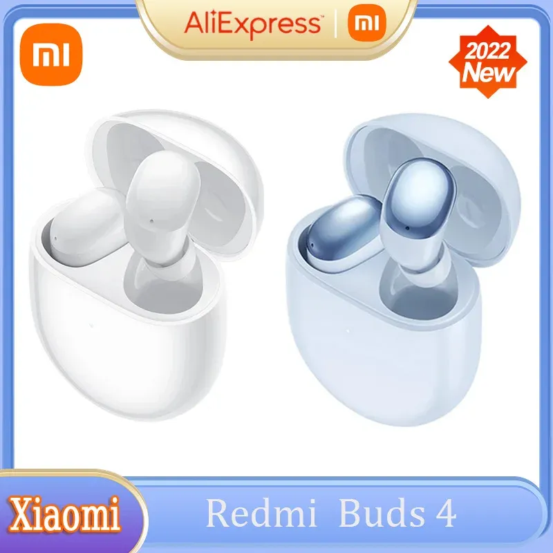 Headphones Xiaomi Redmi Buds 4 True Wireless Earphone Bluetooth 5.2 2022 New Active Noise Cancelling TWS Headphone CDlevel Sound Quality