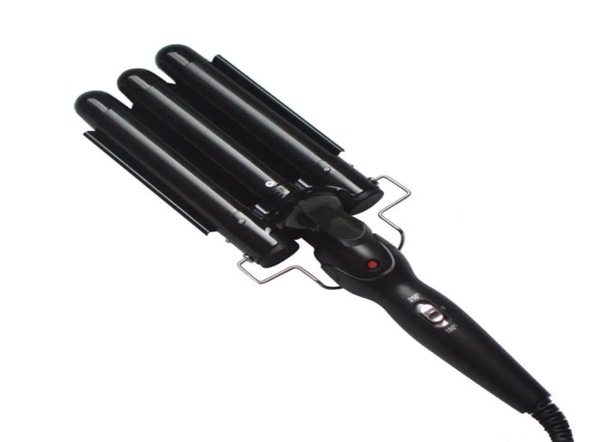 Productos de cuidado Profesional Cadrina de hierro Cerámico Triple Barrel rizo Ironos de cabello Waver Tools Tools Peins Styler Wand4069052