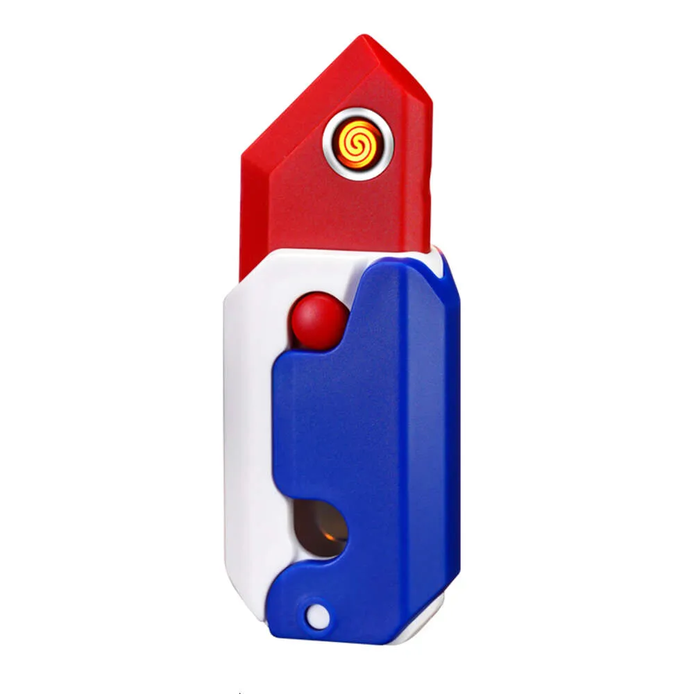 Heißes Karottenmesser leichter USB -Ladung Elektronisch winddichtes hellere Spielzeug